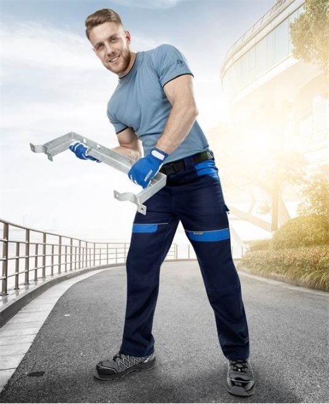 spodnie robocze do pasa Cool Trend H8326 Ardon skrócone granatowo-niebieskie spodnie robocze do pasa Cool Trend H8326 Ardon skrócone granatowo-niebieskie