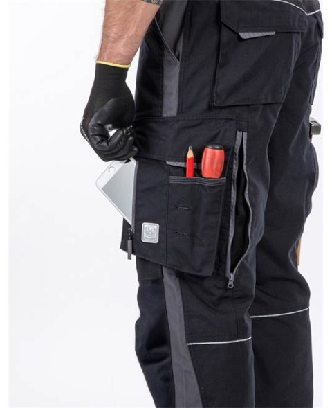 spodnie bhp męskie H6534 Urban+ Ardon czarno-szare spodnie bhp męskie H6534 Urban+ Ardon czarno-szare