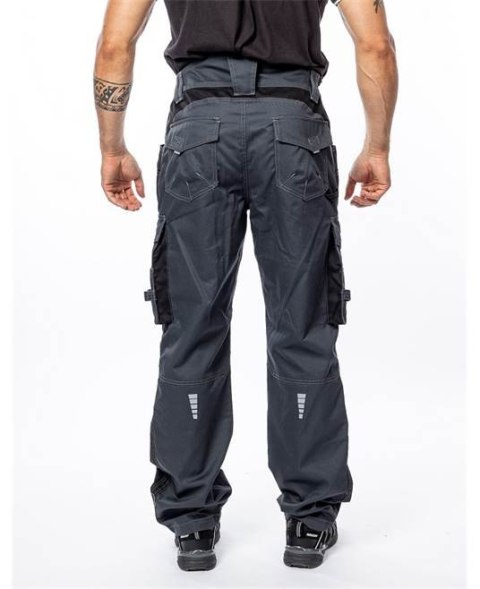 Ardon spodnie robocze do pasa H9295 Vision przedłużone ciemnoszare