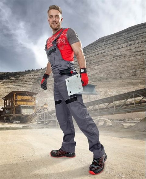 spodnie robocze ogrodniczki Cool Trend H8405 Ardon skrócone szaro-czarne spodnie robocze ogrodniczki Cool Trend H8405 Ardon skrócone szaro-czarne