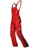 spodnie robocze z szelkami H6496 Ardon Urban+ skrócone jasnoczerwone