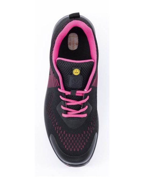 półbuty bhp damskie S1P ESD G3369 Flytex Ardon czarno-różowe półbuty bhp damskie S1P ESD G3369 Flytex Ardon czarno-różowe