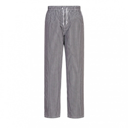 spodnie robocze do pasa szefa kuchni Bromley C079 Portwest czarna kratka