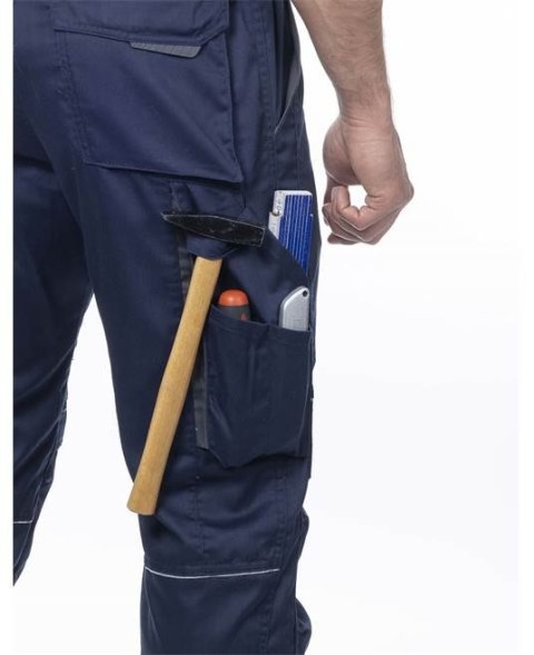 H6132 Ardon spodnie bhp do pasa Summer skrócone ciemnoniebieskie