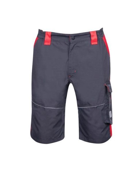krótkie spodenki robocze Neon H6406 Ardon szaro-czerwone
