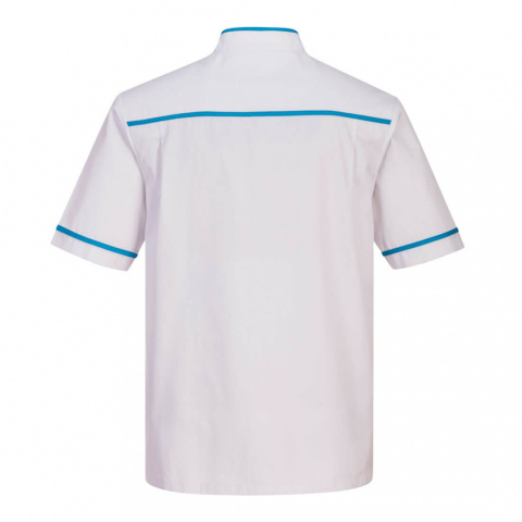 Portwest C821 tunika medyczna męska biało-niebieska