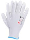 rękawice robocze powlekane poliuretanem DIAMOND-PU Reis białe
