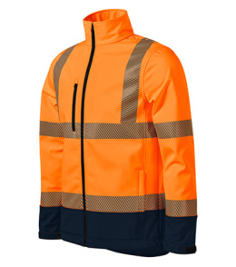 kurtka robocza softshell odblaskowa HV DROP 5V3 Rimeck pomarańczowa