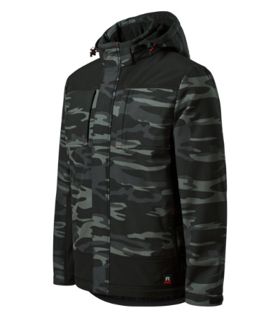 kurtka robocza zimowa softshell męska Vertex Camo W56 Rimeck kamuflaż dark grey kurtka robocza zimowa softshell męska Vertex Camo W56 Rimeck kamuflaż dark grey