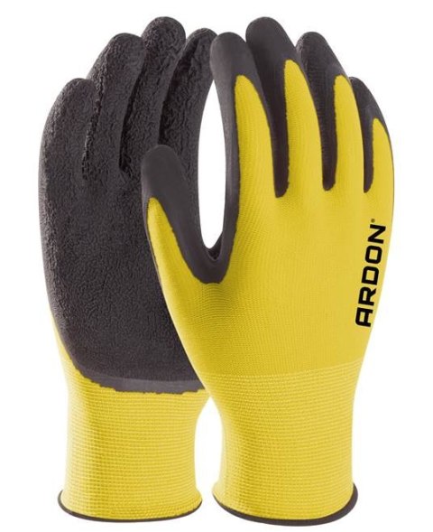Ardon AR8007 Petrax rękawice robocze powlekane pianką lateksową żółte Ardon AR8007 Petrax rękawice robocze powlekane pianką lateksową żółte