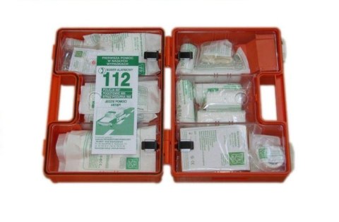 APTECZKA PRZENOŚNA K-10 Z WIESZAKIEM ŚCIENNYM (DIN 13164 USTNIK) APTECZKA PRZENOŚNA K-10 Z WIESZAKIEM ŚCIENNYM (DIN 13164 USTNIK)