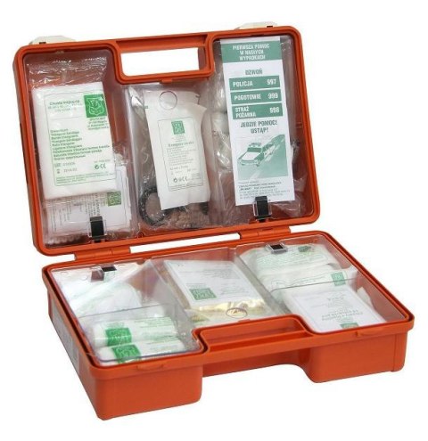 APTECZKA PRZENOŚNA K-15 Z WIESZAKIEM ŚCIENNYM (DIN 13157 USTNIK) APTECZKA PRZENOŚNA K-15 Z WIESZAKIEM ŚCIENNYM (DIN 13157 USTNIK)