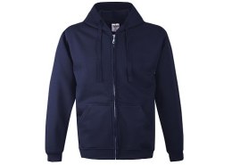 BLUZA Z KAPTUREM ZAPINANA 280G GRANATOWA ROZM. S