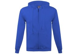 BLUZA Z KAPTUREM ZAPINANA 280G NIEBIESKA ROZM. S