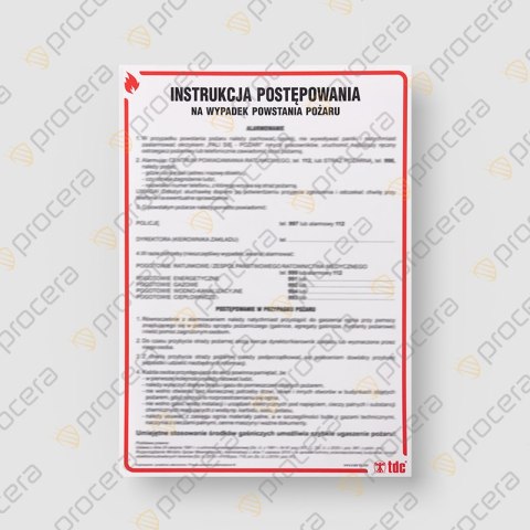 INSTRUKCJA PPOŻ - INSTRUKCJA POSTĘPOWANIA W PRZYPADKU POWSTANIA POŻARU - DB 003 DN CN INSTRUKCJA PPOŻ - INSTRUKCJA POSTĘPOWANIA W PRZYPADKU POWSTANIA POŻARU - DB 003 DN CN