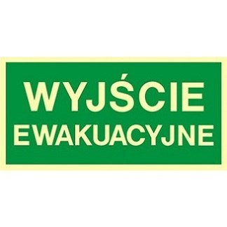 ZNAK EWAKUACYJNY - WYJŚCIE EWAKUACYJNE - AA 001 CE PS ZNAK EWAKUACYJNY - WYJŚCIE EWAKUACYJNE - AA 001 CE PS