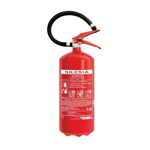 GAŚNICA PROSZKOWA 6 KG GP-6x ABC SILESIA GAŚNICA PROSZKOWA 6 KG GP-6x ABC SILESIA