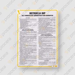 INSTRUKCJA BHP DLA POMIESZCZEŃ ADMINISTRACYJNO - BIUROWYCH - IA R04 DN CN