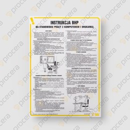 INSTRUKCJA POSTĘPOWANIA NA STANOWISKU PRACY Z KOMPUTEREM I DRUKARKĄ - IA R01 DN CN