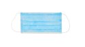 Maseczka włókninowa z gumką BIAŁO-NIEBIESKA