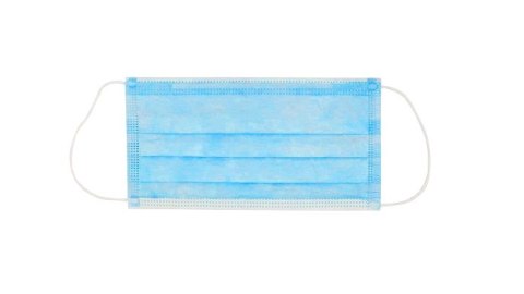 Maseczka włókninowa z gumką BIAŁO-NIEBIESKA