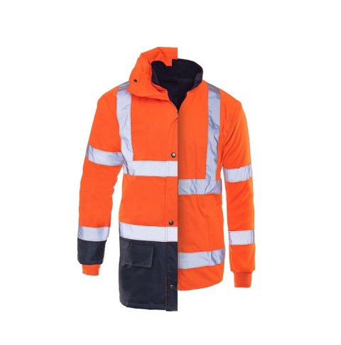 PROLUMO 5IN1 KURTKA OCIEPLANA POMARAŃCZOWA HVP ROZM. XXXL