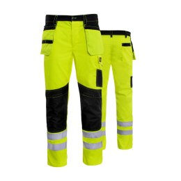 SPODNIE DO PASA PROMONTER 260 ŻÓŁTE HV ROZM. 60