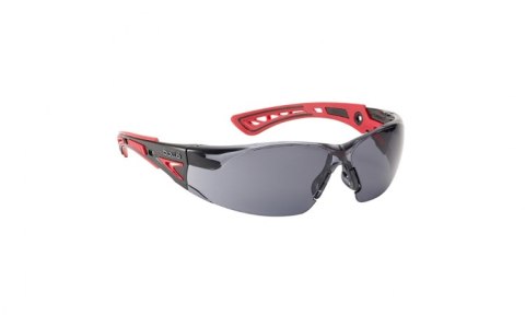 OKULARY OCHRONNE BOLLE RUSH (PRZYCIEMNIANE) BLACK/RED