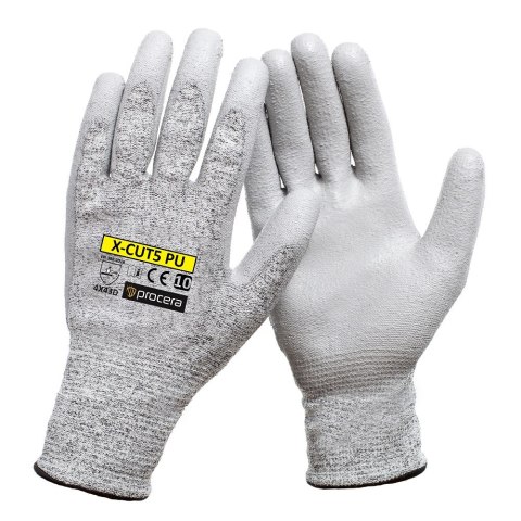 RĘKAWICE OCHRONNE ANTYPRZECIĘCIOWE X-CUT5 PU ROZM. 11