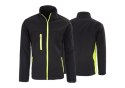 SOFTSHELL KURTKA CZARNO ŻÓŁTA ROZM. XXL