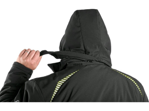 CXS Canis Norfolk kurtka bhp zimowa softshellowa czarno-żółta