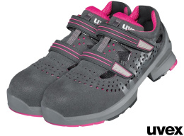 półbuty robocze BUvexS-One-l Uvex damskie szaro-różowe
