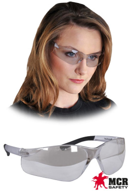 okulary ochronne MCR-Bearkat lustrzano transparentno-czarne