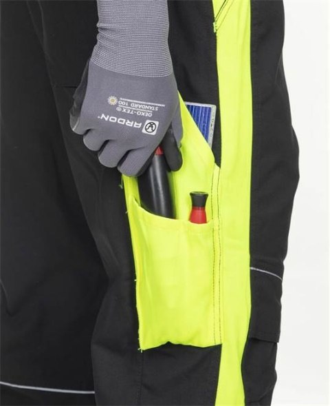 męskie spodnie robocze H6433 Ardon Neon przedłużone czarno-żółte męskie spodnie robocze H6433 Ardon Neon przedłużone czarno-żółte