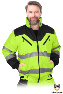 kurtka robocza zimowa ostrzegawcza Lh-xvert-xv Leber&Hollman żółto-czarna