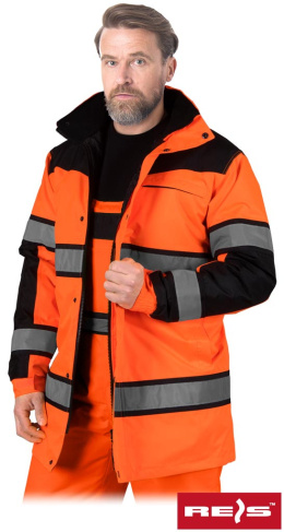 kurtka robocza przedłużana Milling Reis pomarańczowo-czarna