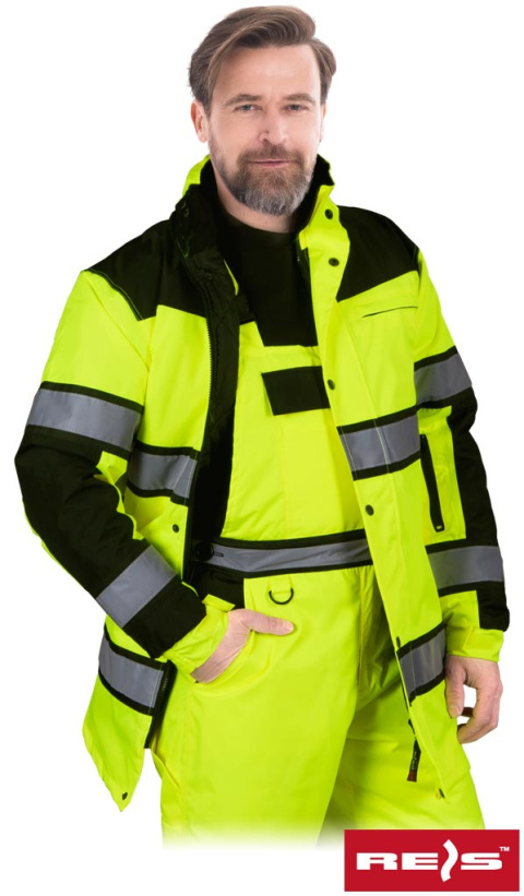 kurtka ochronna Milling-lj Reis z przedłużanym tyłem zółto-czarna kurtka ochronna Milling-lj Reis z przedłużanym tyłem zółto-czarna