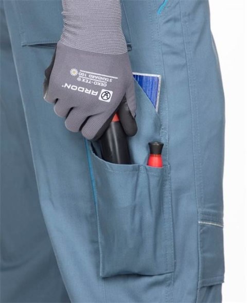 SPODNIE ROBOCZE DO PASA H6109 ARDON®SUMMER PRZEDŁUŻONE SZARE