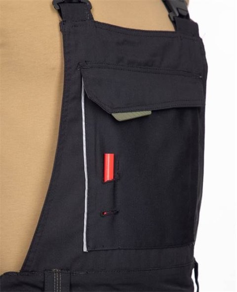 SPODNIE ROBOCZE OGRODNICZKI H6422 URBAN ARDON PRZEDŁUŻONE CZARNO-SZARE