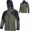 kurtka robocza ocieplana 3w1 z odpinaną podpinką L40939 Lahti Pro zielono-czarna