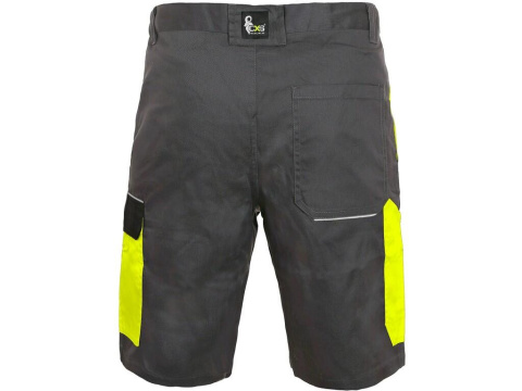 krókie spodenki robocze Phoenix Zefyros CXS Canis szaro-żółte krókie spodenki robocze Phoenix Zefyros CXS Canis szaro-żółte