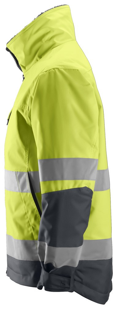 kurtka do pracy ostrzegawcza zimowa 1138 Core Snickers Workwear żółta kurtka do pracy ostrzegawcza zimowa 1138 Core Snickers Workwear żółta