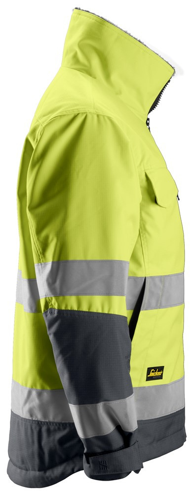 ocieplana kurtka bhp odblaskowa 1138 Core Snickers Workwear żółta ocieplana kurtka bhp odblaskowa 1138 Core Snickers Workwear żółta