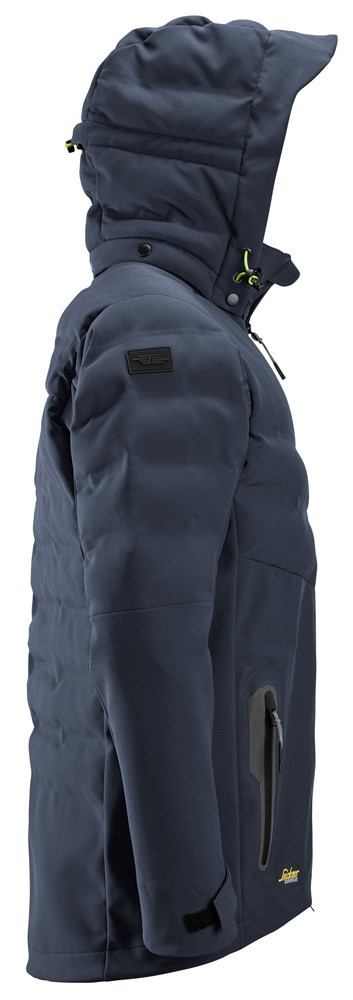 wiatroszczelna kurtka męska pikowana FlexiWork 1950 Snickers Workwear granatowa