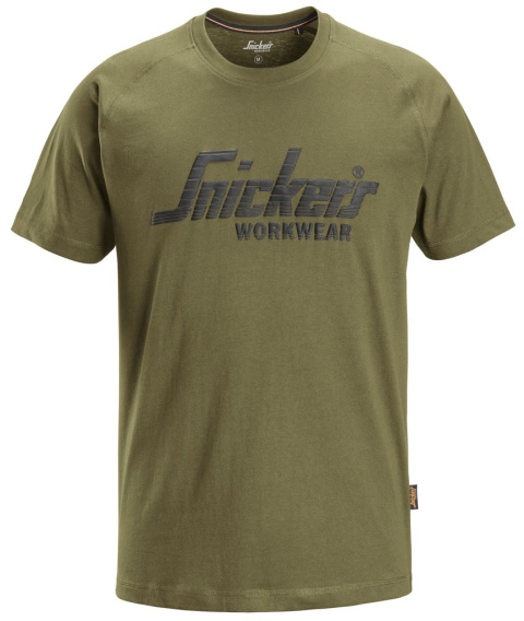 t-shirt roboczy logo 2590 Snickers Workwear khaki t-shirt roboczy logo 2590 Snickers Workwear khaki