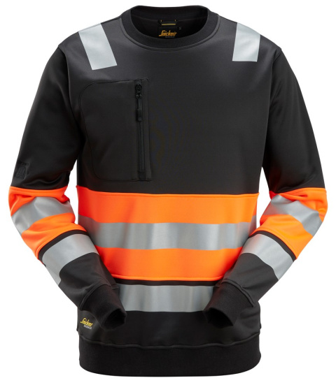 bluza robocza odblaskowa 8031 Snickers Workwear czarno-pomarańczowa bluza robocza odblaskowa 8031 Snickers Workwear czarno-pomarańczowa