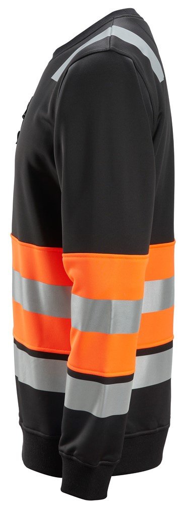 bluza męska ostrzegawcza Snickers Workwear 8031 czarno-pomarańczowa bluza męska ostrzegawcza Snickers Workwear 8031 czarno-pomarańczowa