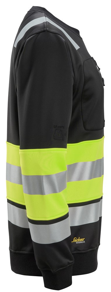 bluza męska ostrzegawcza Snickers Workwear 8031 czarno-żółta bluza męska ostrzegawcza Snickers Workwear 8031 czarno-żółta