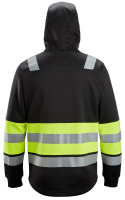 bluza bhp odblaskowa z kapturem na suwak 8038 Snickers Workwear czarno-żółta bluza bhp odblaskowa z kapturem na suwak 8038 Snickers Workwear czarno-żółta