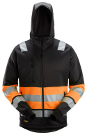 bluza robocza odblaskowa z kapturem na suwak 8038 Snickers Workwear czarno-pomarańczowa bluza robocza odblaskowa z kapturem na suwak 8038 Snickers Workwear czarno-pomarańczowa